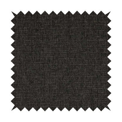 Dijon Heavily Textured Detailed Weave Material Black Grey Furnishing Upholstery Fabrics - Roman Blinds