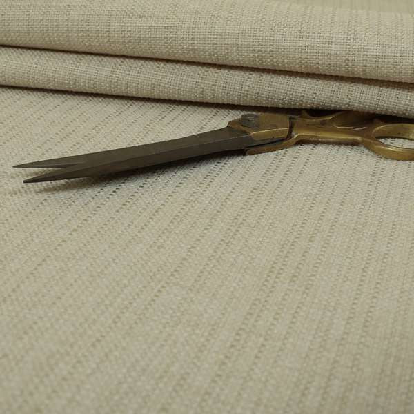 Dijon Heavily Textured Detailed Weave Material Cream Beige Furnishing Upholstery Fabrics - Roman Blinds