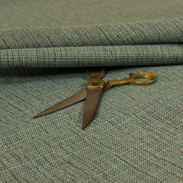 Dijon Heavily Textured Detailed Weave Material Turquoise Teal Furnishing Upholstery Fabrics - Roman Blinds