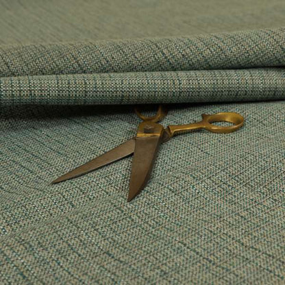 Dijon Heavily Textured Detailed Weave Material Turquoise Teal Furnishing Upholstery Fabrics - Roman Blinds