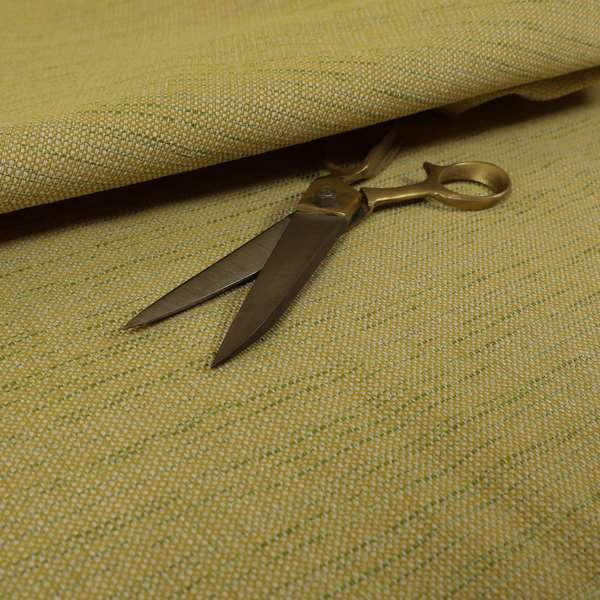 Dijon Heavily Textured Detailed Weave Material Zest Yellow Furnishing Upholstery Fabrics - Roman Blinds