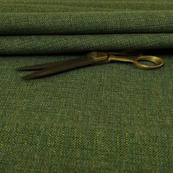 Dijon Heavily Textured Detailed Weave Material Green Furnishing Upholstery Fabrics - Roman Blinds