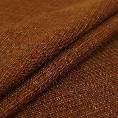 Dijon Heavily Textured Detailed Weave Material Orange Furnishing Upholstery Fabrics