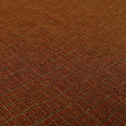 Dijon Heavily Textured Detailed Weave Material Orange Furnishing Upholstery Fabrics - Made To Measure Curtains