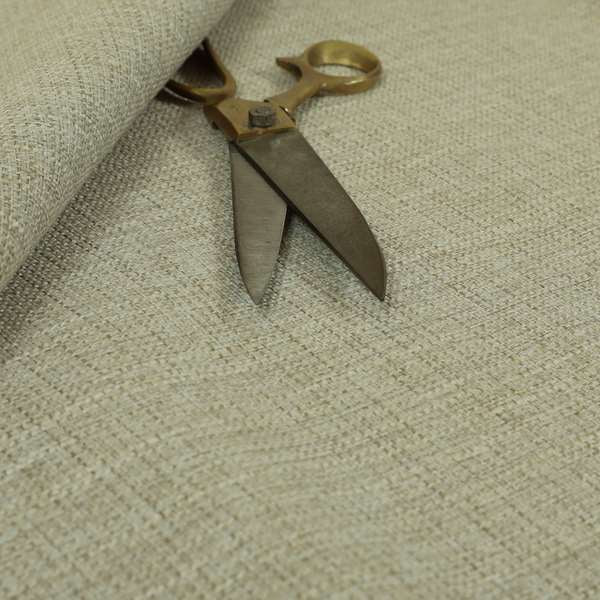 Dijon Heavily Textured Detailed Weave Material Vanilla Beige Furnishing Upholstery Fabrics - Roman Blinds