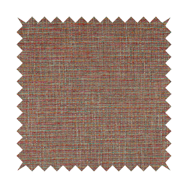 Durban Multicoloured Textured Weave Furnishing Fabric In Purple Red Orange Colour