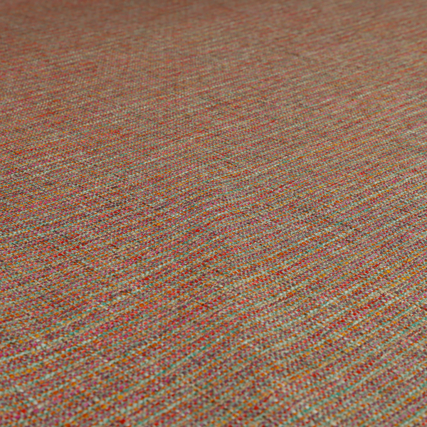 Durban Multicoloured Textured Weave Furnishing Fabric In Purple Red Orange Colour