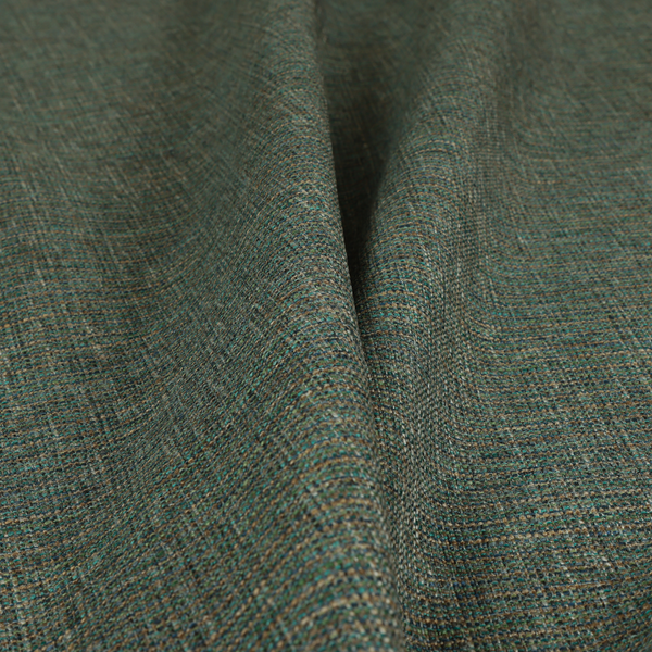 Durban Multicoloured Textured Weave Furnishing Fabric In Blue Green Teal Colour - Roman Blinds