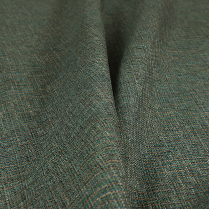 Durban Multicoloured Textured Weave Furnishing Fabric In Blue Green Teal Colour