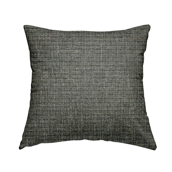 Durban Multicoloured Textured Weave Furnishing Fabric In Grey Colour - Handmade Cushions