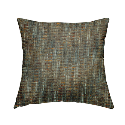 Durban Multicoloured Textured Weave Furnishing Fabric In Brown Colour - Handmade Cushions