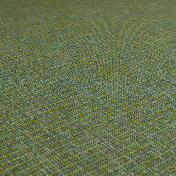 Durban Multicoloured Textured Weave Furnishing Fabric In Green Colour