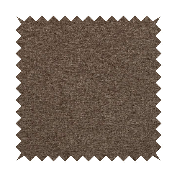 Earley Soft Matt Velvet Chenille Furnishing Upholstery Fabric In Brown Colour - Made To Measure Curtains