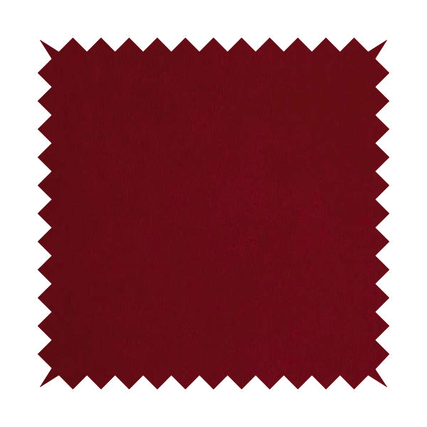 Earley Soft Matt Velvet Chenille Furnishing Upholstery Fabric In Red Colour - Made To Measure Curtains