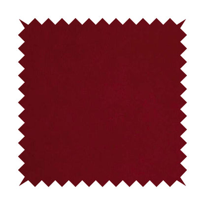 Earley Soft Matt Velvet Chenille Furnishing Upholstery Fabric In Red Colour - Made To Measure Curtains