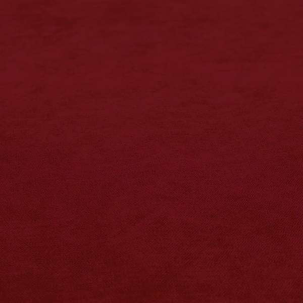 Earley Soft Matt Velvet Chenille Furnishing Upholstery Fabric In Red Colour - Handmade Cushions
