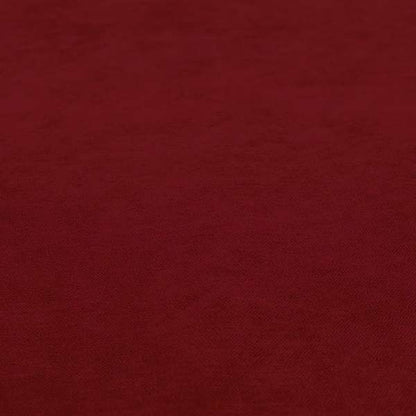 Earley Soft Matt Velvet Chenille Furnishing Upholstery Fabric In Red Colour