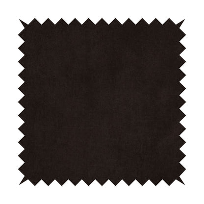 Earley Soft Matt Velvet Chenille Furnishing Upholstery Fabric In Chocolate Brown Colour - Roman Blinds