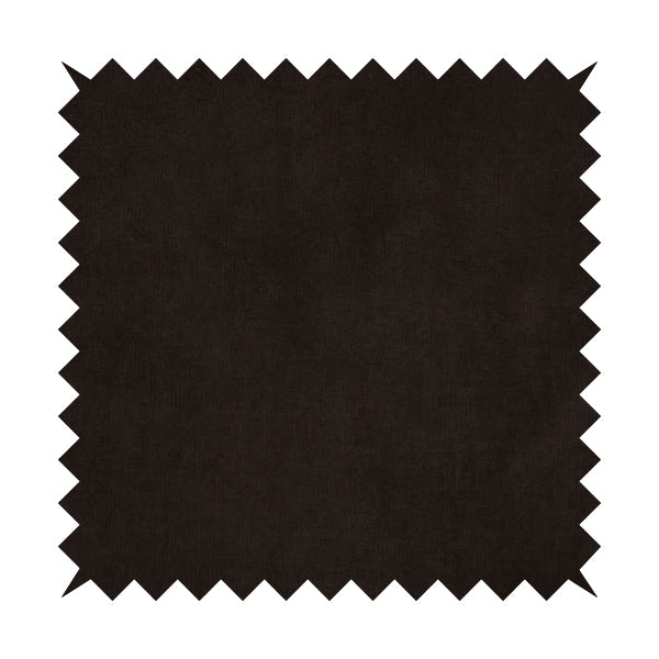 Earley Soft Matt Velvet Chenille Furnishing Upholstery Fabric In Chocolate Brown Colour