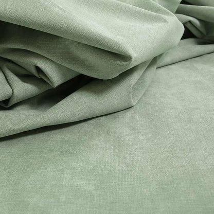 Earley Soft Matt Velvet Chenille Furnishing Upholstery Fabric In Aqua Green Colour - Made To Measure Curtains