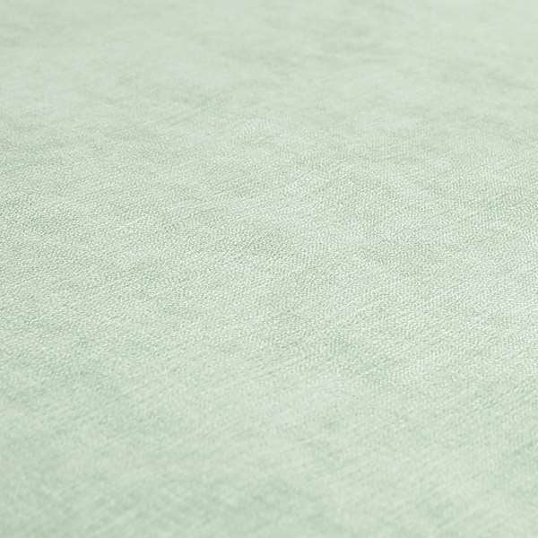 Earley Soft Matt Velvet Chenille Furnishing Upholstery Fabric In Aqua Green Colour - Roman Blinds