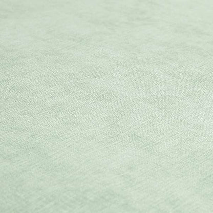 Earley Soft Matt Velvet Chenille Furnishing Upholstery Fabric In Aqua Green Colour