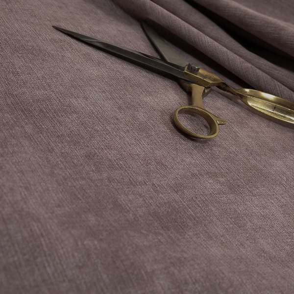 Earley Soft Matt Velvet Chenille Furnishing Upholstery Fabric In Lilac Pink Colour - Handmade Cushions