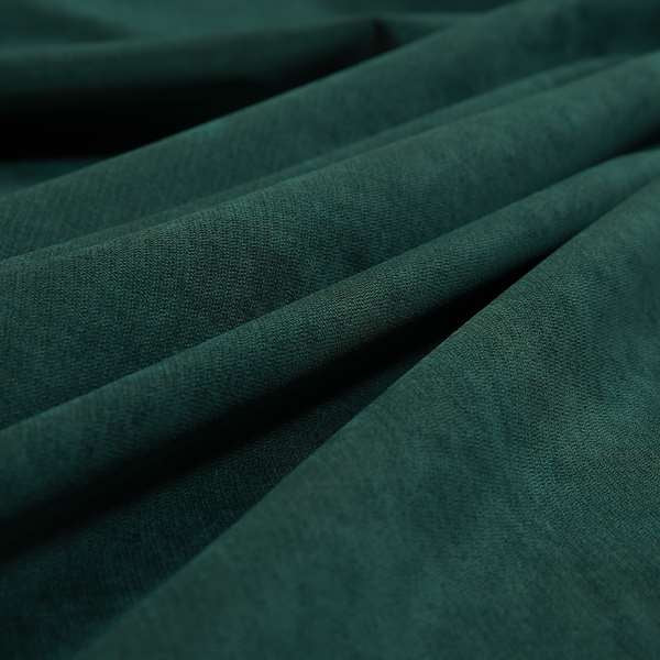 Earley Soft Matt Velvet Chenille Furnishing Upholstery Fabric In Ocean Teal Colour - Roman Blinds
