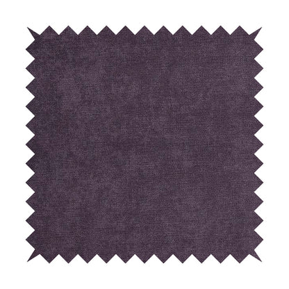 Earley Soft Matt Velvet Chenille Furnishing Upholstery Fabric In Purple Colour - Roman Blinds