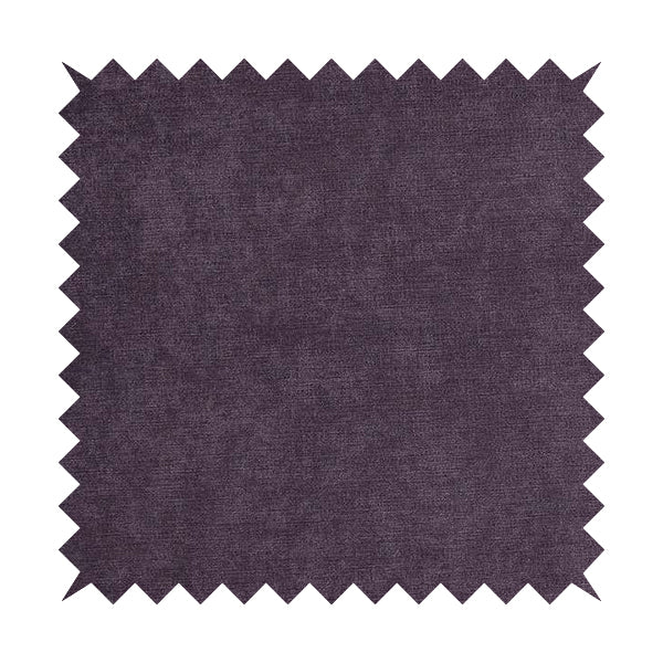 Earley Soft Matt Velvet Chenille Furnishing Upholstery Fabric In Purple Colour - Made To Measure Curtains