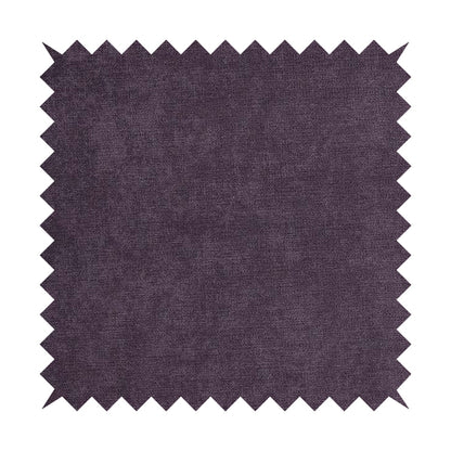 Earley Soft Matt Velvet Chenille Furnishing Upholstery Fabric In Purple Colour - Made To Measure Curtains