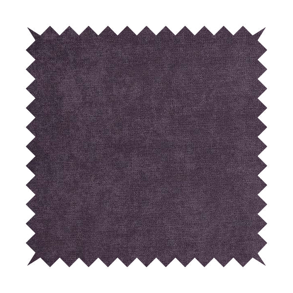 Earley Soft Matt Velvet Chenille Furnishing Upholstery Fabric In Purple Colour