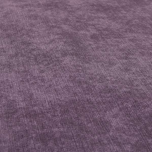 Earley Soft Matt Velvet Chenille Furnishing Upholstery Fabric In Purple Colour - Roman Blinds