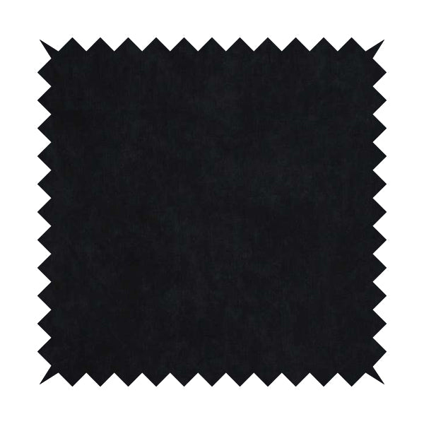 Earley Soft Matt Velvet Chenille Furnishing Upholstery Fabric In Black Colour - Roman Blinds