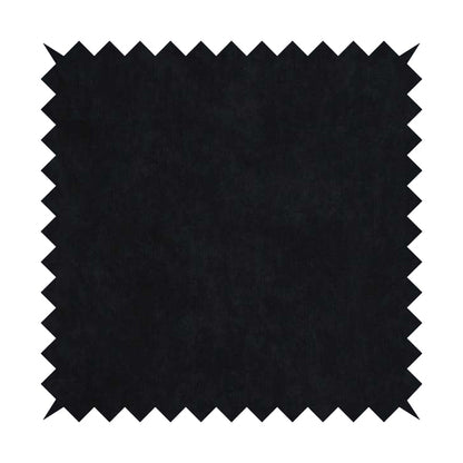 Earley Soft Matt Velvet Chenille Furnishing Upholstery Fabric In Black Colour - Made To Measure Curtains