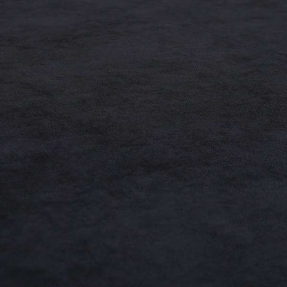 Earley Soft Matt Velvet Chenille Furnishing Upholstery Fabric In Black Colour