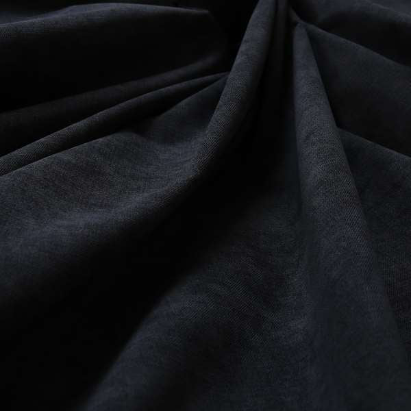 Earley Soft Matt Velvet Chenille Furnishing Upholstery Fabric In Black Colour - Handmade Cushions