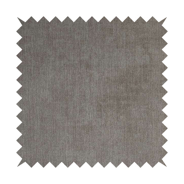 Earley Soft Matt Velvet Chenille Furnishing Upholstery Fabric In Brown Taupe Colour - Made To Measure Curtains