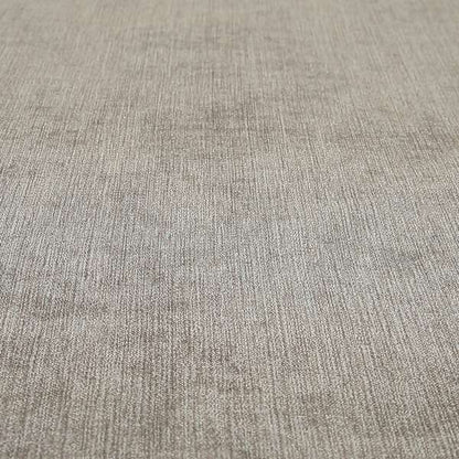 Earley Soft Matt Velvet Chenille Furnishing Upholstery Fabric In Brown Taupe Colour - Made To Measure Curtains