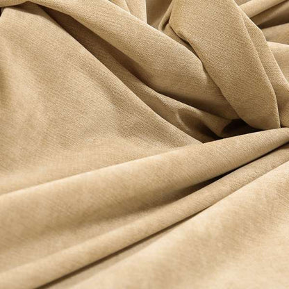 Earley Soft Matt Velvet Chenille Furnishing Upholstery Fabric In Beige Colour - Roman Blinds