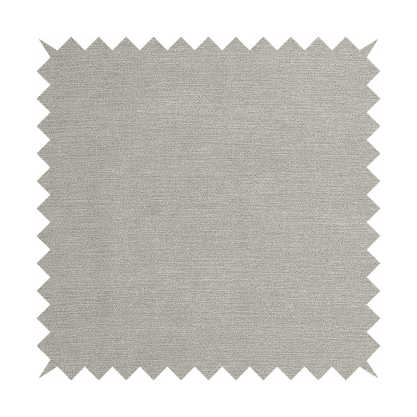 Earley Soft Matt Velvet Chenille Furnishing Upholstery Fabric In Silver Grey Colour - Roman Blinds