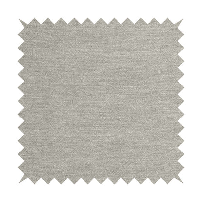 Earley Soft Matt Velvet Chenille Furnishing Upholstery Fabric In Silver Grey Colour - Roman Blinds