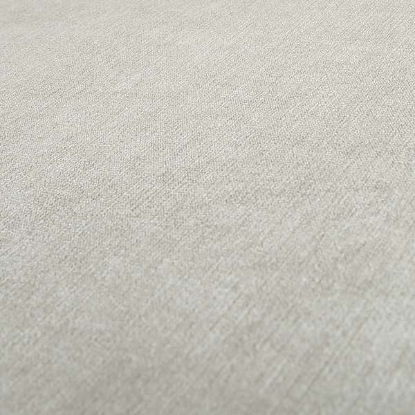 Earley Soft Matt Velvet Chenille Furnishing Upholstery Fabric In Silver Grey Colour - Roman Blinds