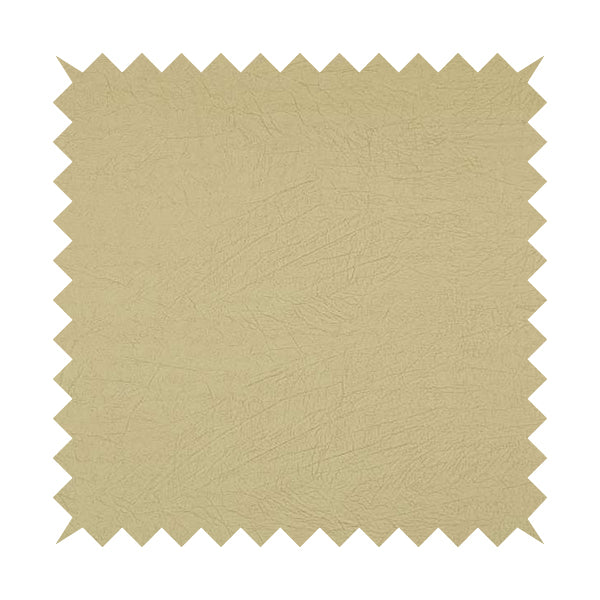 Earth Soft Textured Faux Leather In Cream Colour Upholstery Fabrics