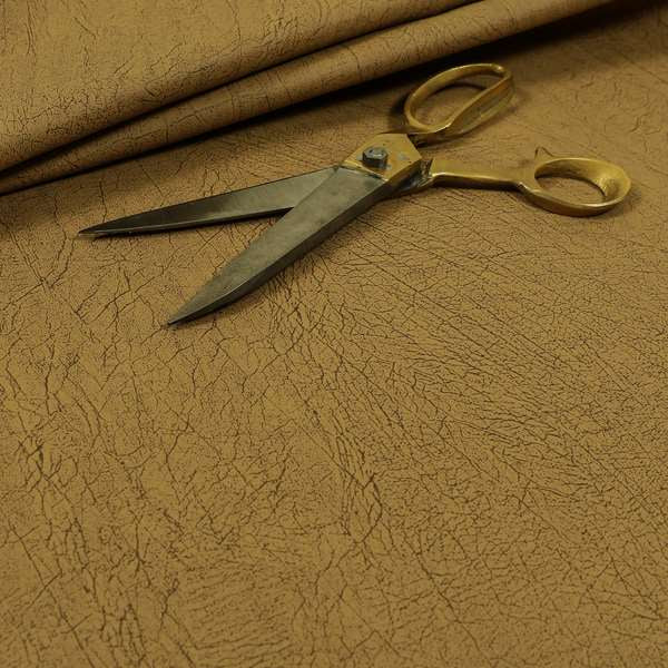 Earth Soft Textured Faux Leather In Brown Colour Upholstery Fabrics