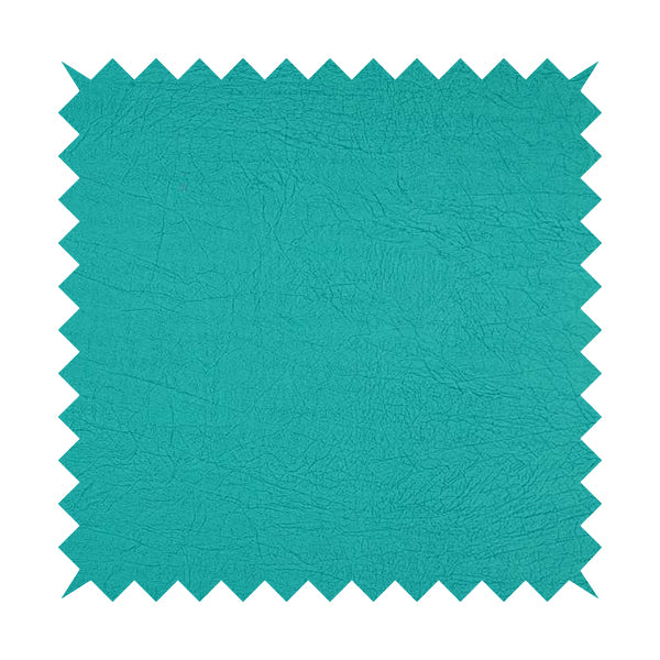 Earth Soft Textured Faux Leather In Blue Teal Colour Upholstery Fabrics