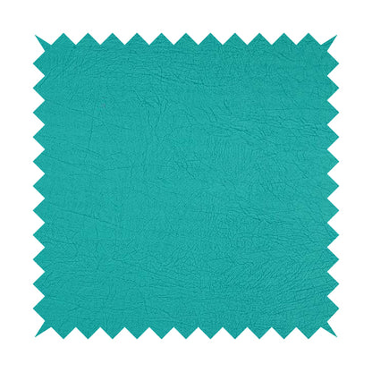 Earth Soft Textured Faux Leather In Blue Teal Colour Upholstery Fabrics