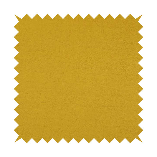 Earth Soft Textured Faux Leather In Yellow Colour Upholstery Fabrics