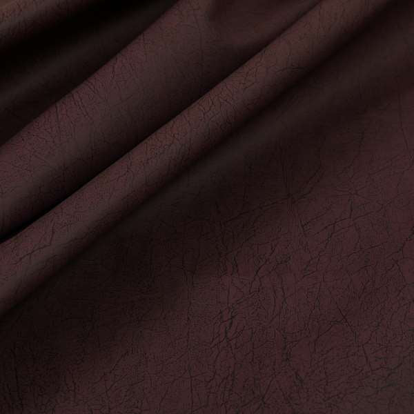 Earth Soft Textured Faux Leather In Purple Colour Upholstery Fabrics