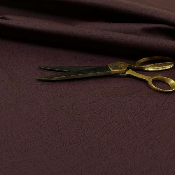 Earth Soft Textured Faux Leather In Purple Colour Upholstery Fabrics